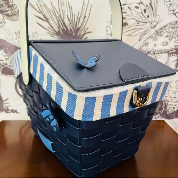 • NWT KATE SPADE PICNIC 3D BASKET FLUTTER FLY BUTTERFLY BASKET BIFOLD WALLET SET - Picture 14 of 14